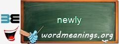 WordMeaning blackboard for newly